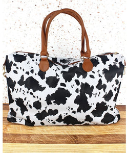 Hickory Hill Cow print weekender