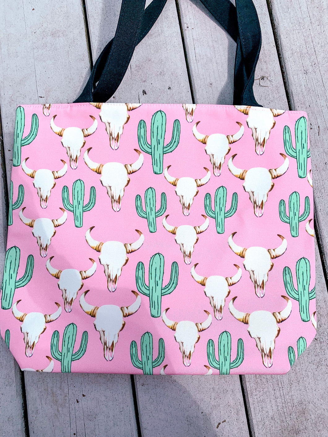 Pink Longhorn Tote