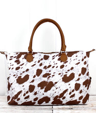 Load image into Gallery viewer, Get Mooving Brown Spotted Weekend Bag
